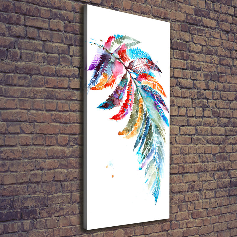 Colourful Fern - Wrapped Canvas Print