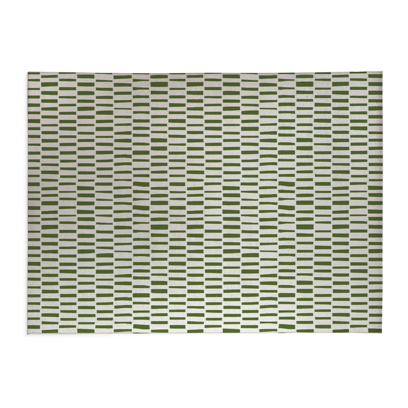 Tapis de cuisine Flat Attack, Vert olive, Rectangle 5 pi x 7 pi