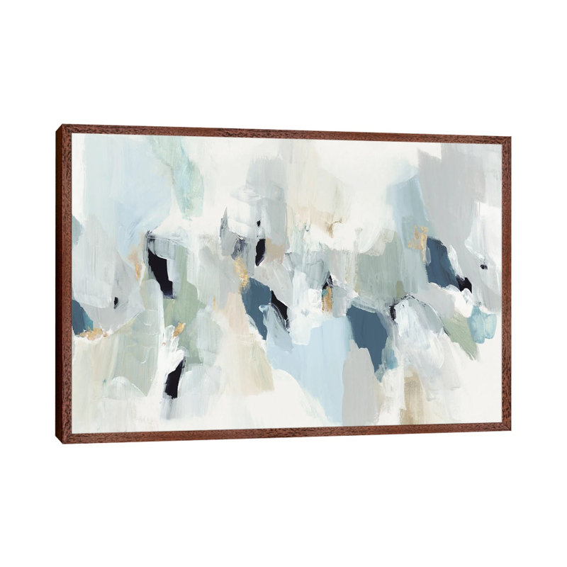 Little Talks I by Isabelle Z - Painting on Canvas, 152.5 cm H x 101.5 cm W, Classic Brown Wood Framed