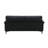Eilene Black Top Grain Leather Loveseat