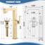 Robinet de lavabo vasque en laiton massif 10,4 "à poignée simple-93575559-104561470
