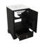 Meuble-lavabo de 20 po avec lavabo simple intégré, tablette ajustable en U, tiroir à compartiments et support de rangement fixé à la porte-1582423410