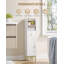 Armoire de rangement pour salle de bain, armoire de coin avec tiroirs et portes, porte-papier hygiénique étroit, organisateur de salle de bain avec tablette réglable, pour petits espaces, blanc-1458044321-1458044323