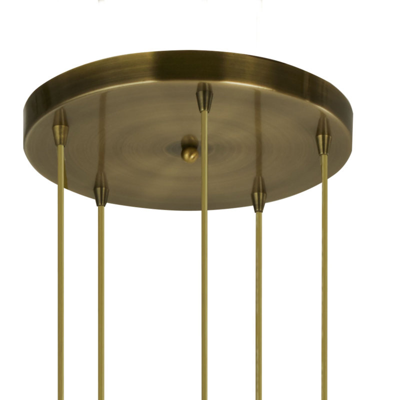 Perinton 5-Light Cluster Chandelier, Antique Brass