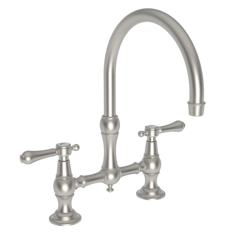 Chesterfield Bridge Faucet, Satin Nickel (PVD)