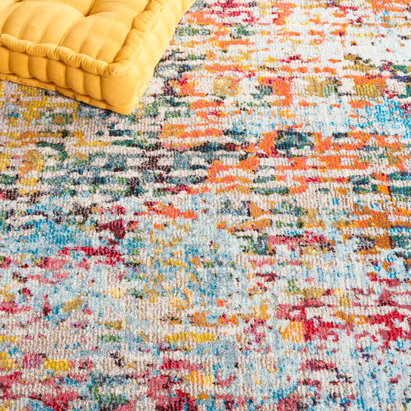 Monaco Performance Abstract Rug, Rectangle 5'1" x 7'7"