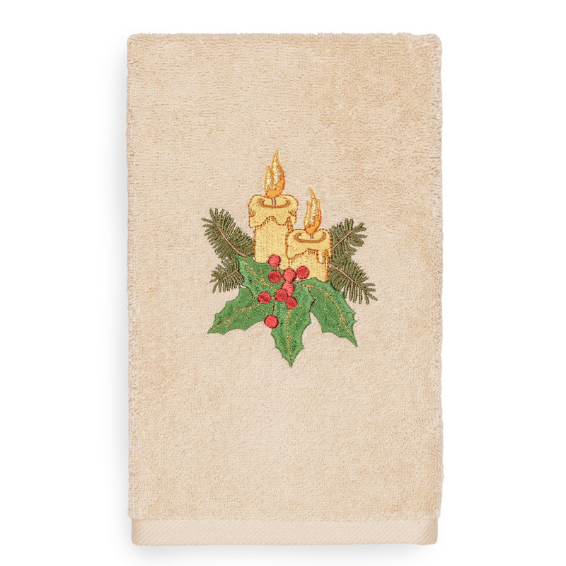 Christmas Midweight Hand Towel, Sand