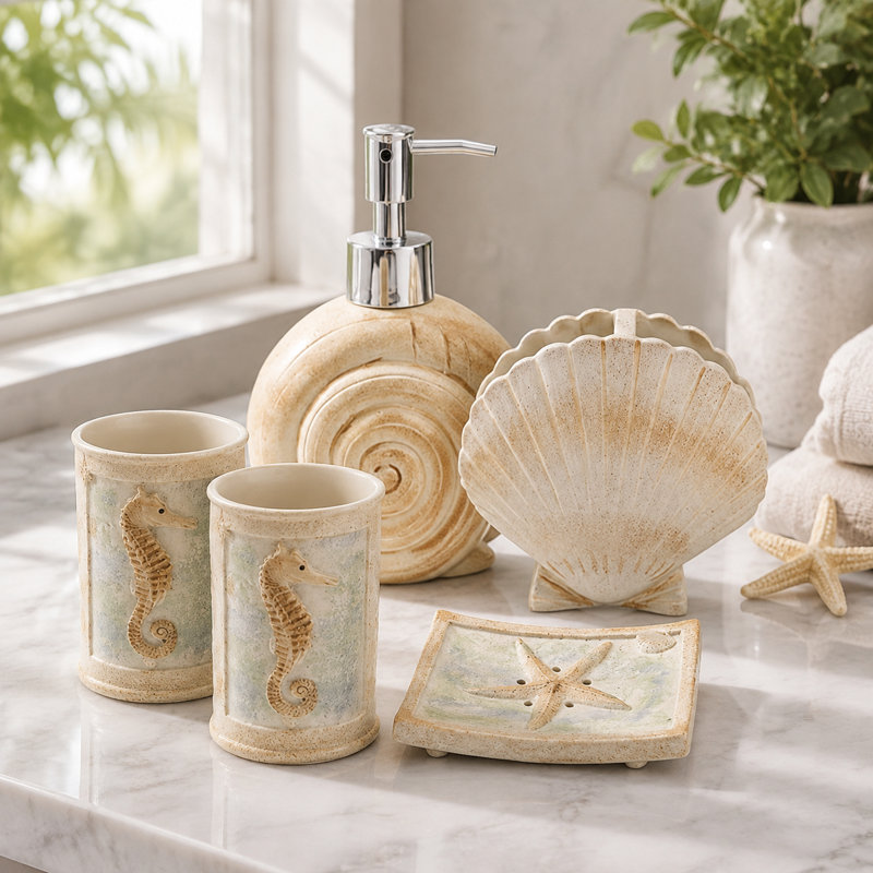 5 PCS Bath Ensemble Set