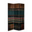 71" x 38.75" Tall Double Sided Library Canvas 3 Panel Room Divider