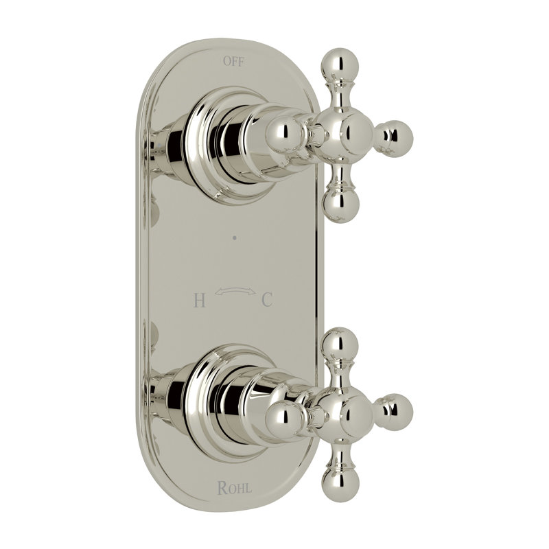 Arcana™ 1/2" Thermostatic Trim with Diverter, Polished Nickel