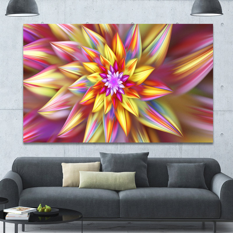 « large multicolore », reproduction d’art sur toile, impression sur toile, H 20 po x l 20 po x P 1 po
