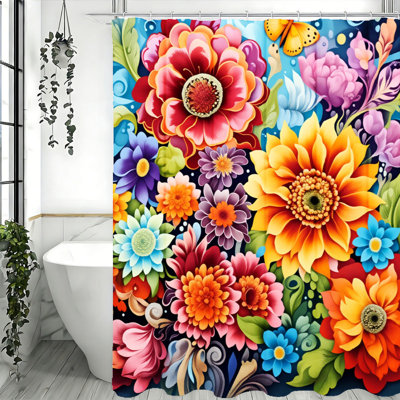 Rideaux de douche avec crochets inclus