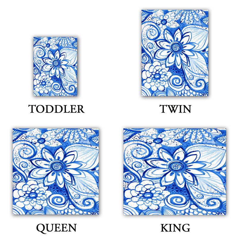  Housses de couette en microfibre Robin Mead Blues, Grand