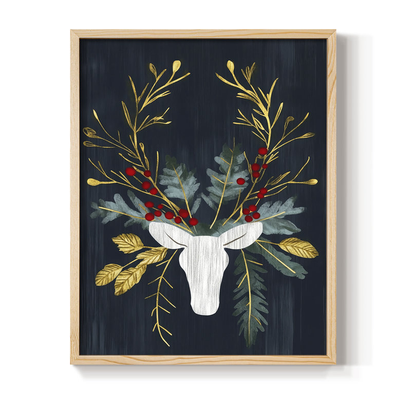 Reproduction encadrée - bois massif, Naturel, H 11 po x l 9 po
