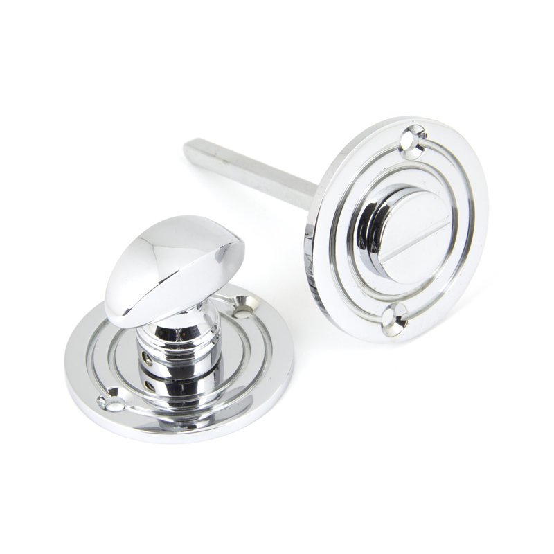 Round Door Knocker, Polished Chrome