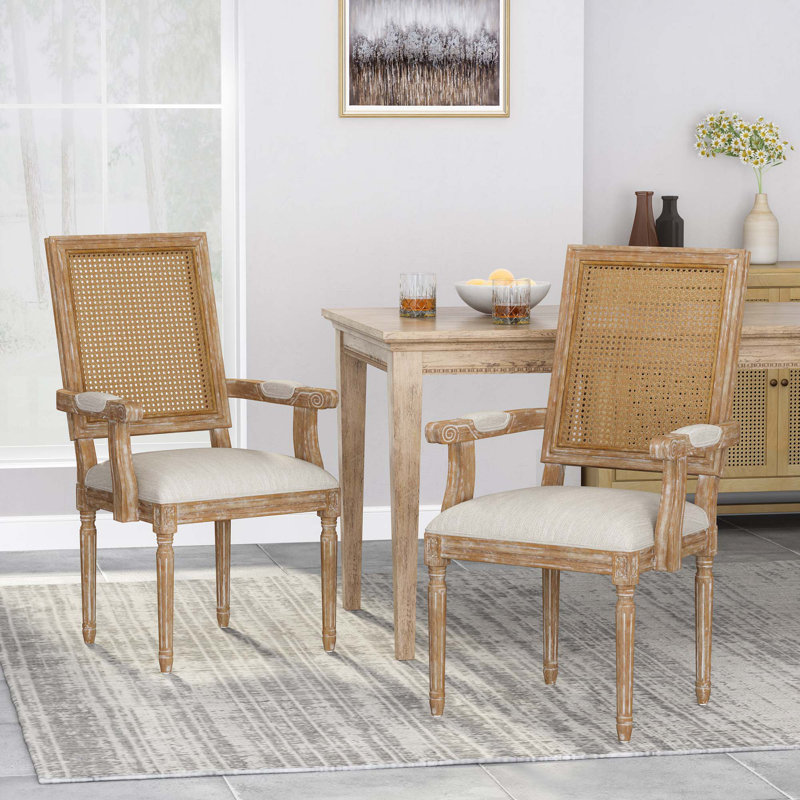 Chaise de salle à manger moderne, Naturel, Beige