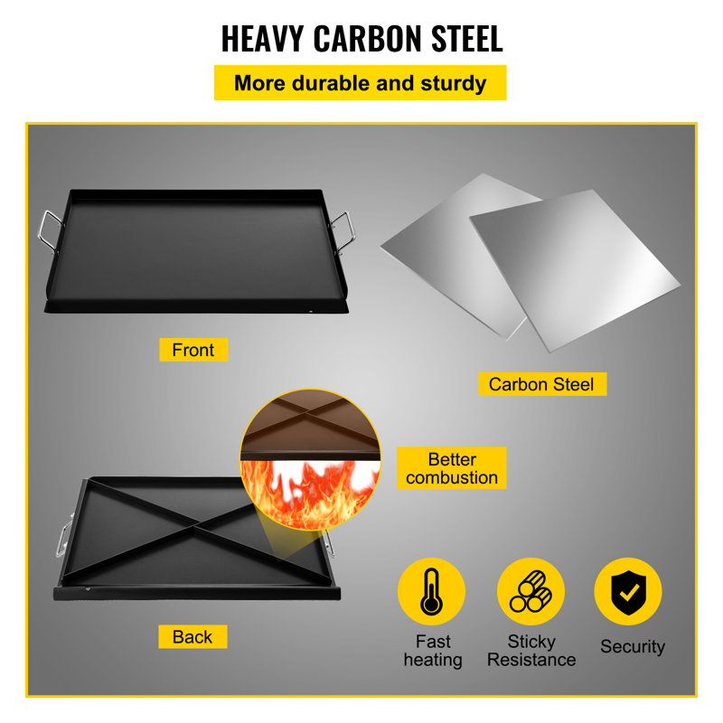 Carbon Steel Flat Top Griddle Plate for Even Cooking
