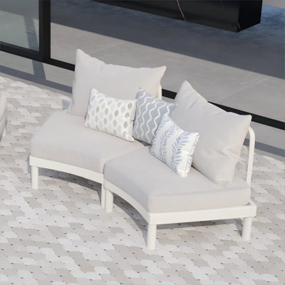 2 - Person Outdoor Sofa with Cushions