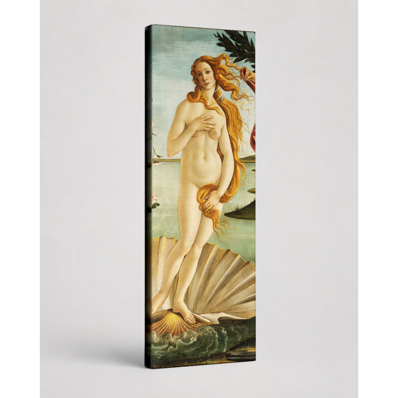 La naissance de Vénus (1484-1486) - art mural sur toile, L 60 po x H 20 po