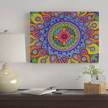 Fire Circle Canvas Wall Art, Canvas and Wall Art, Mandala Wall Art Decor,  Office Wall Art Decor 