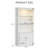 78.75" Display Bookshelf With Adjustable 5 Colors LED Light-853770433