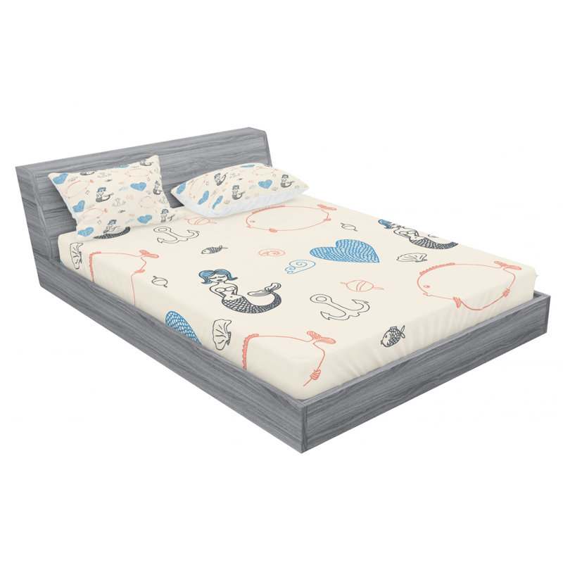 Microfiber Sheet Set, Queen Sheet Set + Fitted Sheet + 2 Pillowcases