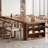 Walnut Rectangular Solid Wood Executive desk-206284825