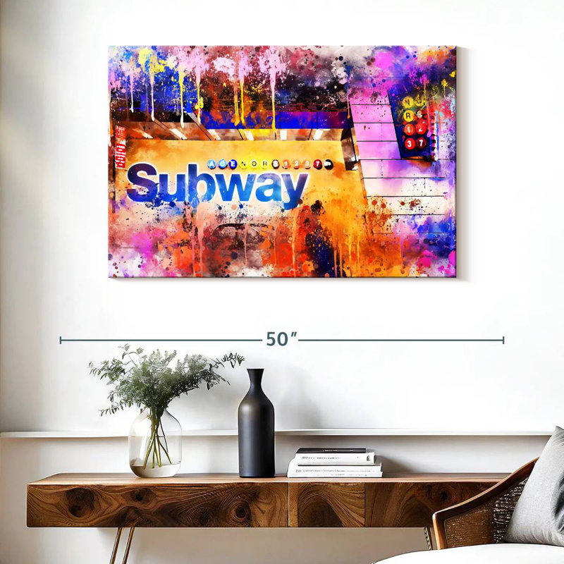 Ravi Subway I, H 26 po x l 39 po