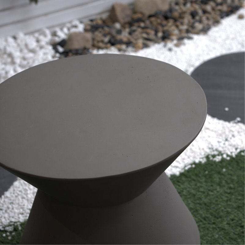 Magnesium Oxide Patio Table - 18.1"H Faux Accent Side Decorative 18.1" H For Outdoor Enjoyment