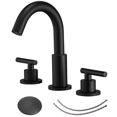 Widespread Double Handle Bathroom Faucet