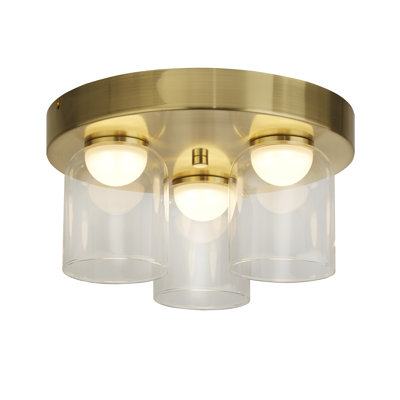Ayati Glass LED Flush Mount