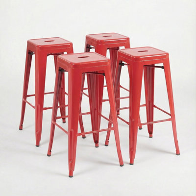 Bar Stool with Steel Frame