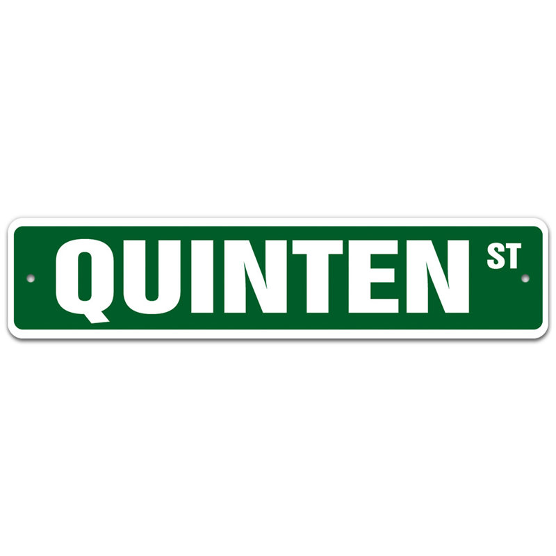 Plaque de rue Mercutio, H 6 po x l 24 po x P 0,1 po