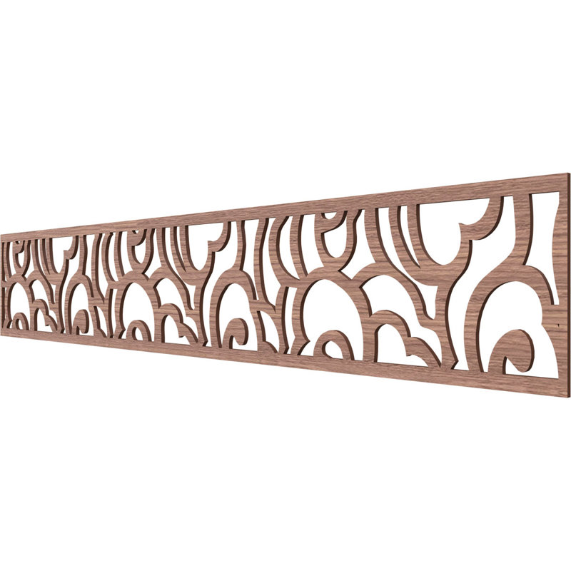 Springfield H W D Panel Molding, Walnut, 8" H x 46.625" W x 0.25" D