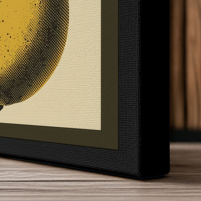 Single Pear with Leaves Botanical - Wrapped Canvas, 30x20 - 76.2 x 50.8 cm, Black Border