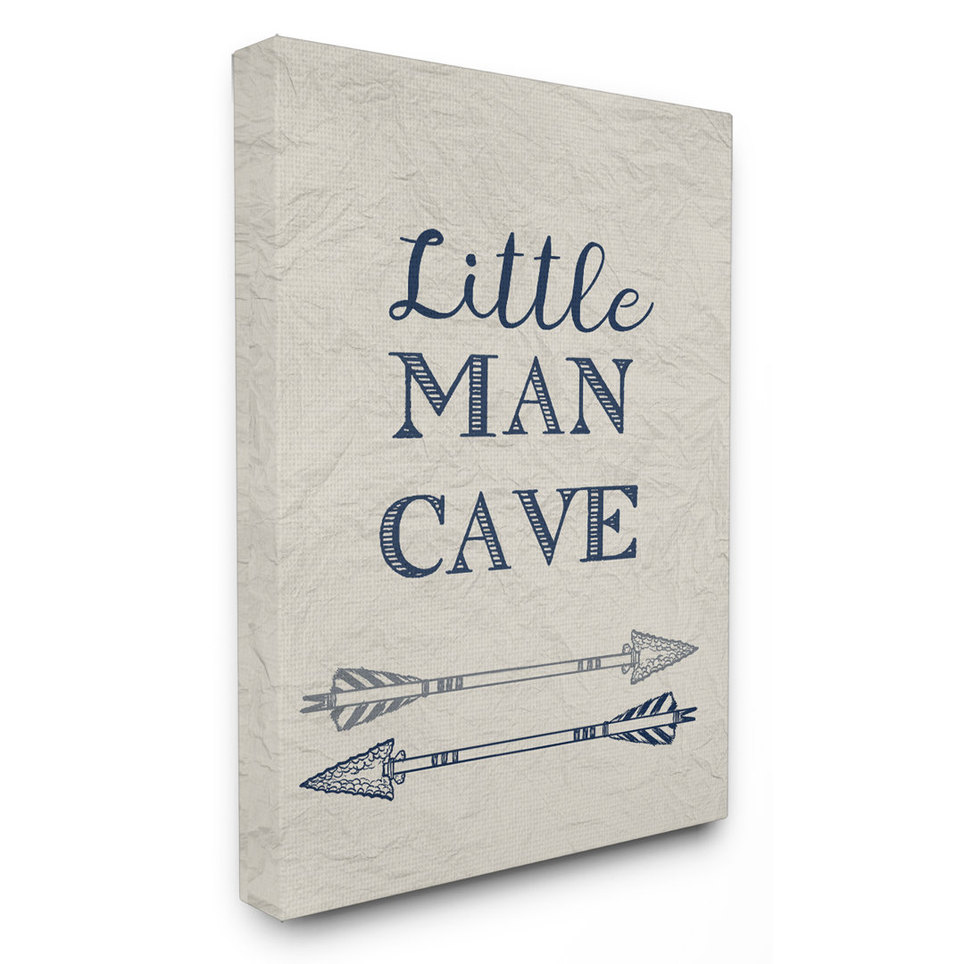 " Little Man Cave Arrows Illustration " Stupell Industries 