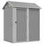 Garden Shed 192X152.5X237 Cm Galvanised Steel-1714038224