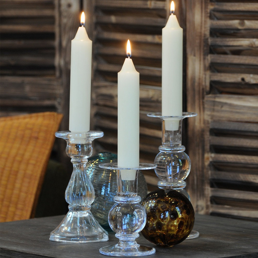 Root Candles Unscented Taper Candle, 7" H x 1.25" W x 1.25" D, White