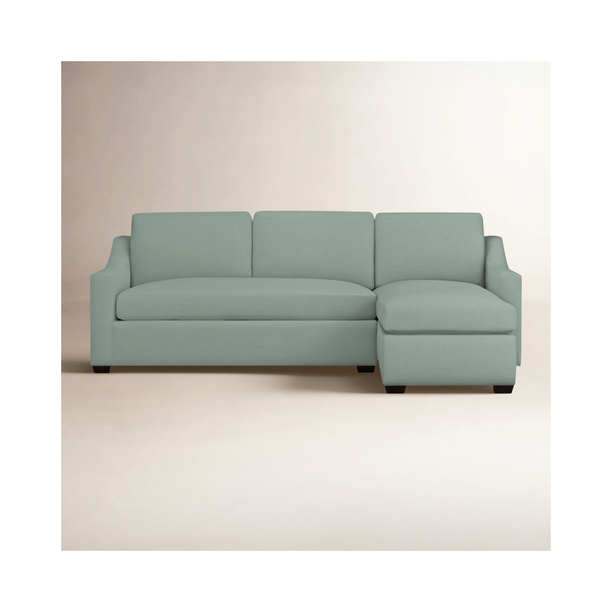 Cranbrook Upholstered Chaise L-Sectional, Right Hand Facing, Bayou Spray Canvas