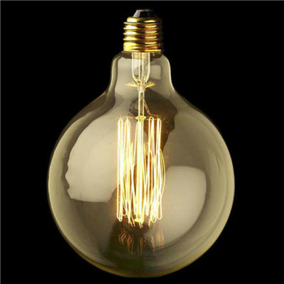E27 Dimmable Incandescent Vintage Edison Globe Light Bulb Amber