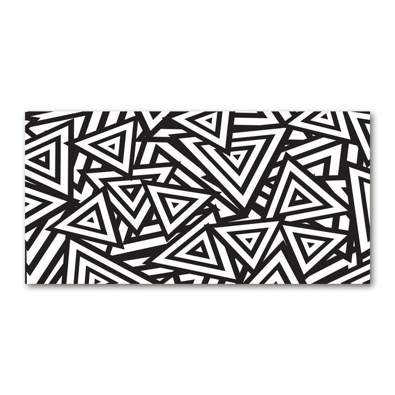 Triangles Background - Wrapped Canvas Print