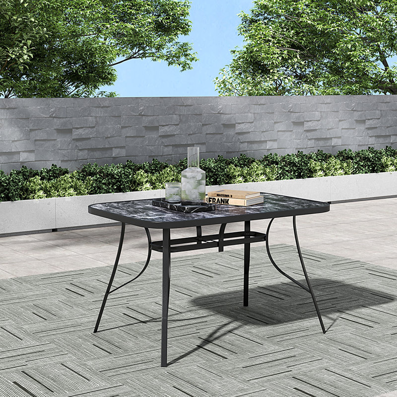 Rectangular 4-Person 72.5Cm L Table