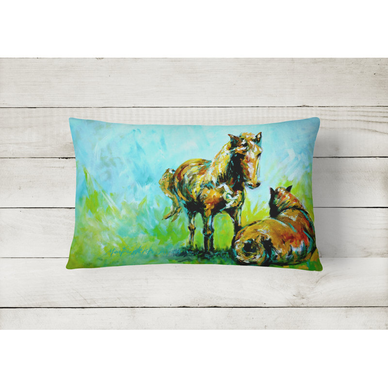 Horse Outdoor Throw Pillow