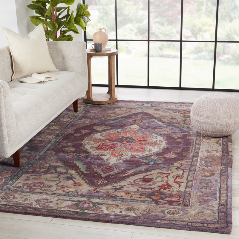 Tapis mauve / gris Halterman, Rectangle 9 pi x 12 pi