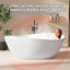 63 po X 38 po Baignoire de trempage autoportante en acrylique blanc mat avec drain en chrome poli-121903786