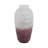 Glass Vase Modern Decorative Glassware Accent Piece Contemporary Home Decor Ombre Design White Plum-987304720