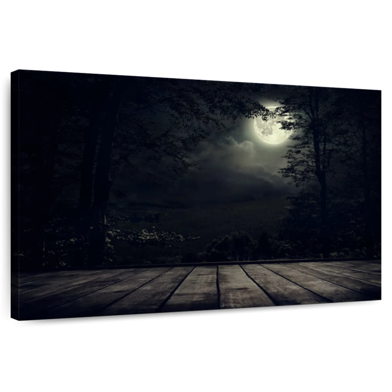 Marvelous Full Moon, 32" H x 48" W