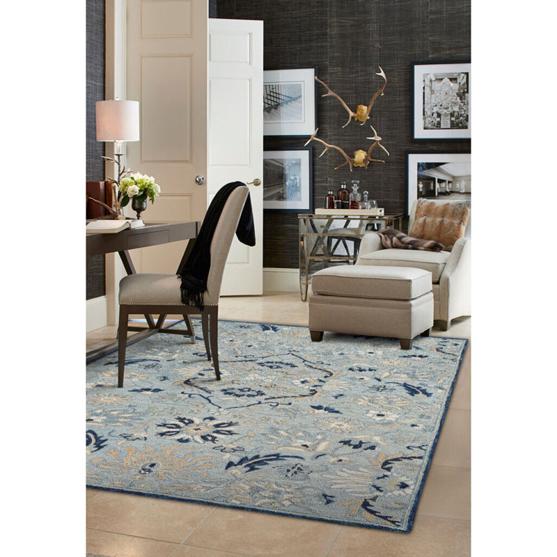 Wool Oriental Indoor Rug, Rectangle 10'  x 14'