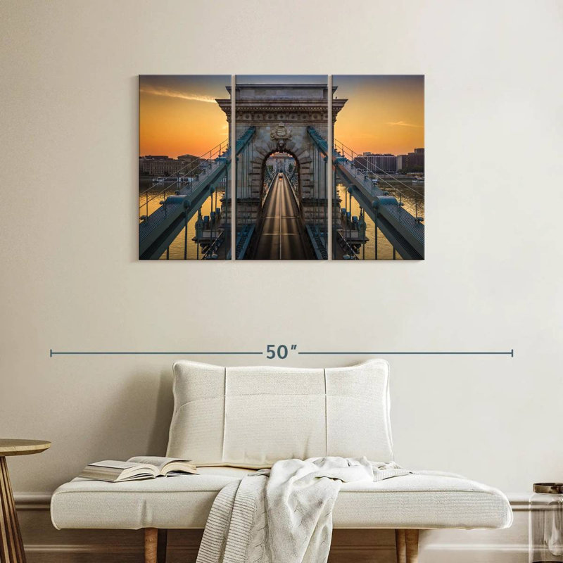 Pont à chaînes Nicci Szechenyi, H 24 po x l 38 po