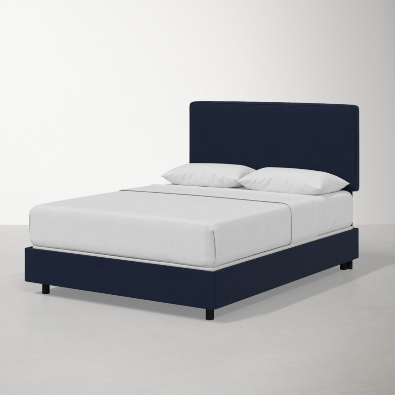 Marquise Upholstered Standard Bed, California King, Classic Ink Performance Velvet